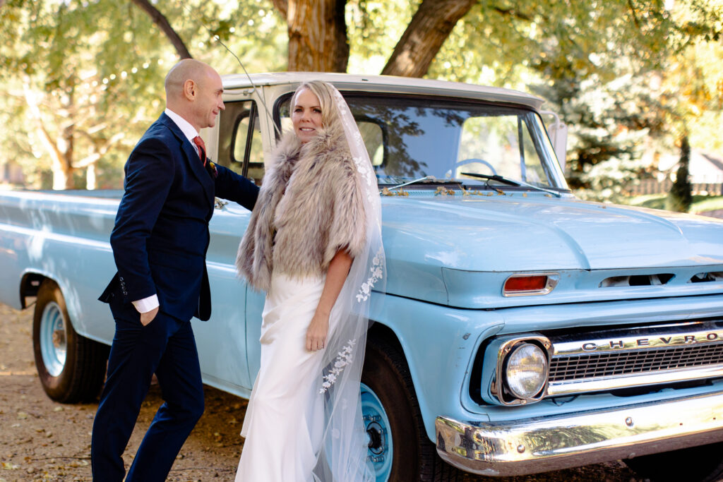 River Bend wedding couple